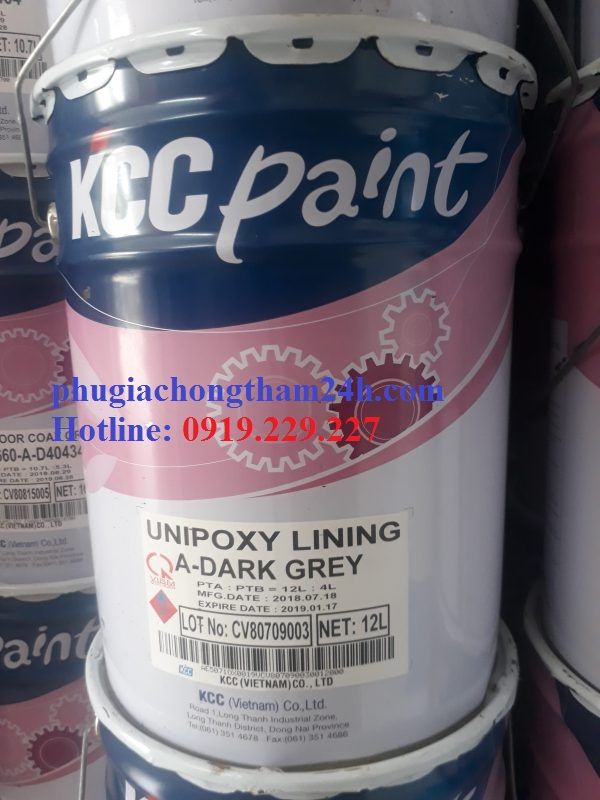 Unipoxy Lining - Sơn epoxy KCC paint tự phẳng