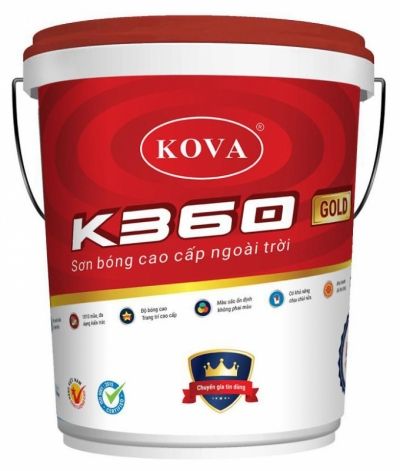 Sơn bóng Kova K360 Gold: Sơn bóng Kova K360 Gold mang lại sự tinh tế và sang trọng cho không gian nội thất của bạn. Với độ bóng và chất lượng tuyệt vời, sản phẩm này nên được chọn lựa để trang trí cho không gian sống của bạn.