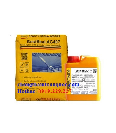 BestSeal AC407 Bestmix - Màng chống thấm đàn hồi gốc xi măng-polymer 2 thành phần