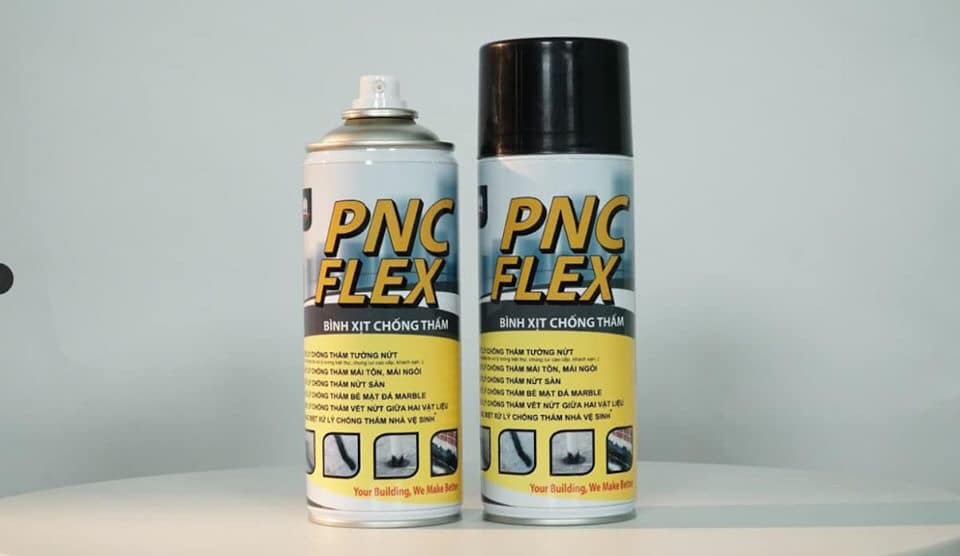 Bình xịt chống thấm PNC FLEX -xử lý nứt tường, thấm dột nhà vệ sinh