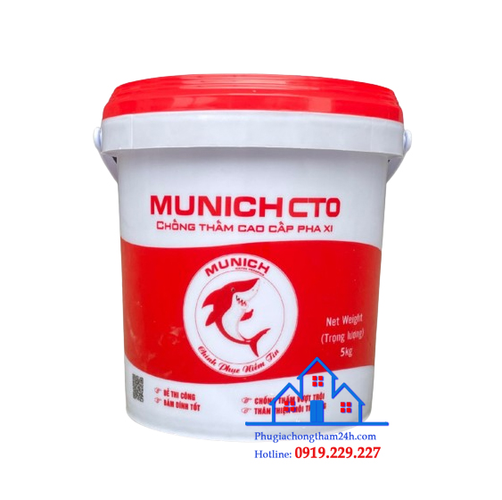 Chất chống thấm pha xi măng Munich CTO chính hãng