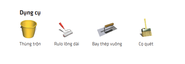 Dụng cụ thi công Sikaproof Membrane