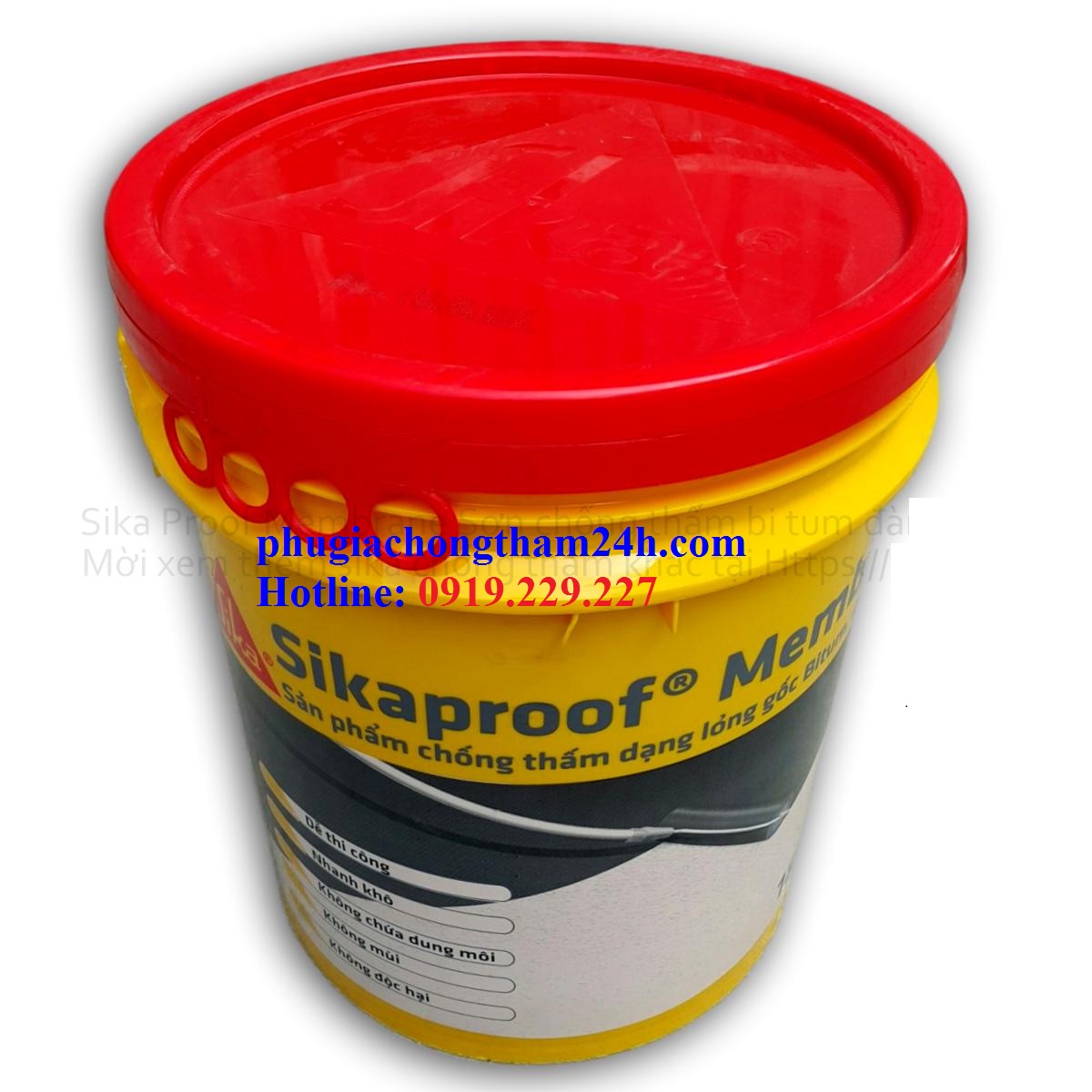 Sikaproof Membrane - Dung dịch chống thấm đàn hồi cao gôc bitum nhựa đường