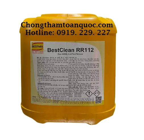 Hoá chất tẩy rỉ sét kim loại  BESTMIX BESTCLEAN RR112