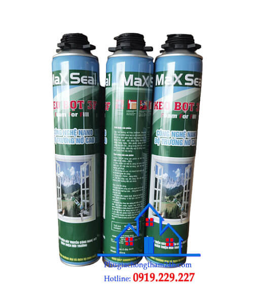 Keo bọt nở Maxseal 3F gốc Polyurethane trương nở cao