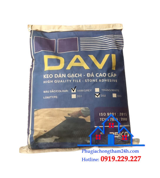 Keo dán gạch – đá DAVI bám dính tốt chất lượng cao