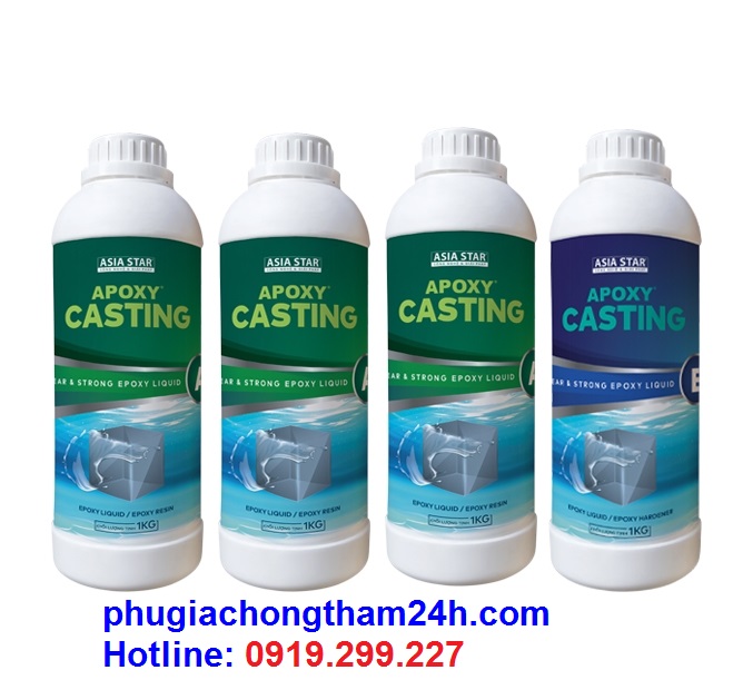 Keo epoxy resin trong suốt 2 thành phần AB APOXY CASTING