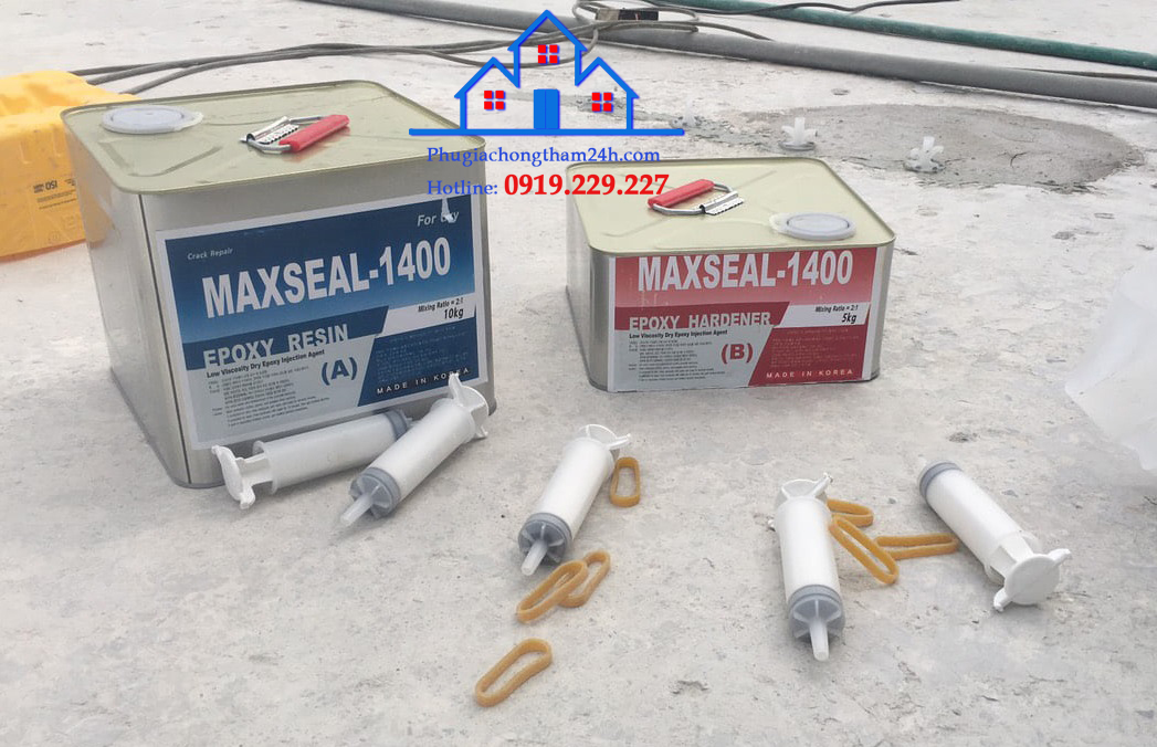 Maxseal 1400 dùng để xử lý vết nứt