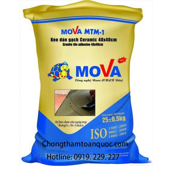 Mova MTM - 1 : Keo dán gạch đá Ceramic 40x40cm