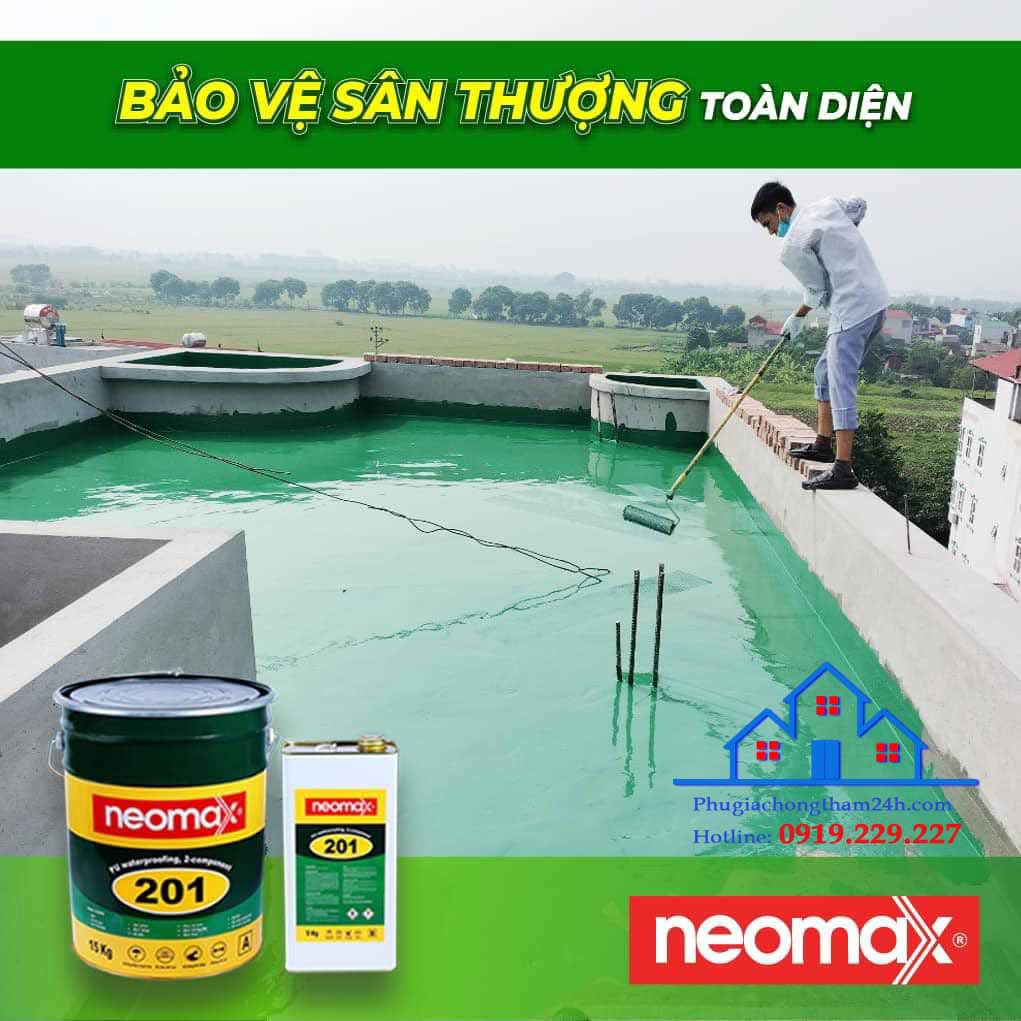 2. Lớp Chống Thấm Neomax 201: Chống Thấm Nước và Chống Rạn Nứt