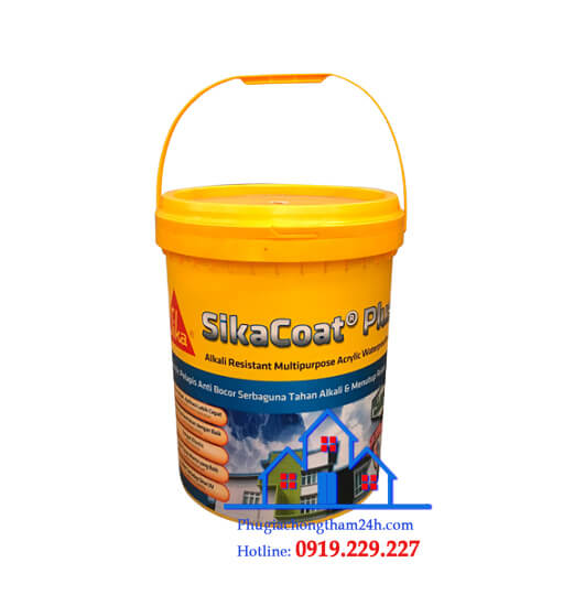SikaCoat Plus Chất chống thấm tường đàn hồi gốc Acrylic