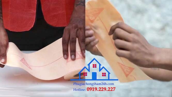 Thực hiện thi công băng chống thấm Sika SealTape F