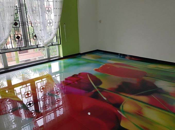 keo epoxy resin trang trí mặt nền nhà