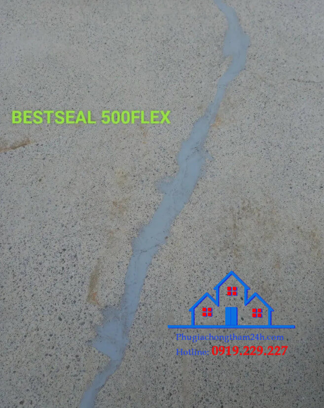 Xử lý vết nứt bê tông bằng BestSeal 500Flex